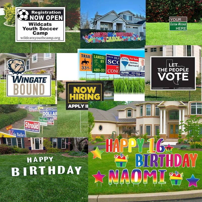 Blank corrugated yard sign Blank corrugated yard sign